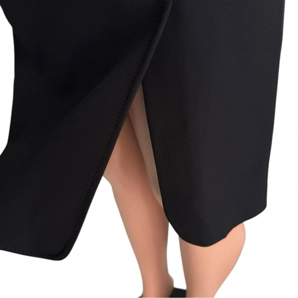 Ann Taylor Black Sheath Midi Dress Sleeveless Work Office NWT Size 2 - Picture 7 of 10